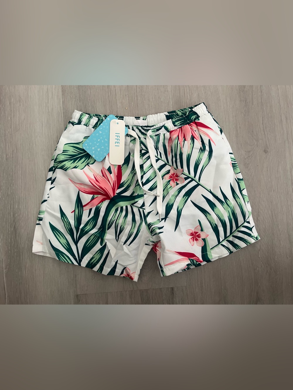 NWT boys palm print swim trunks